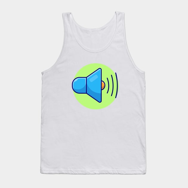 Sound On Icon with Volume Sound Cartoon Vector Icon illustration Tank Top by Catalyst Labs